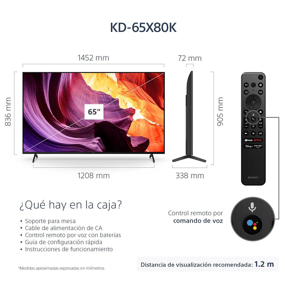 X80K 4K Ultra HD | Alto rango dinámico (HDR) | TV (Google TV) | Sony Store Ecuador Sony Ecuador