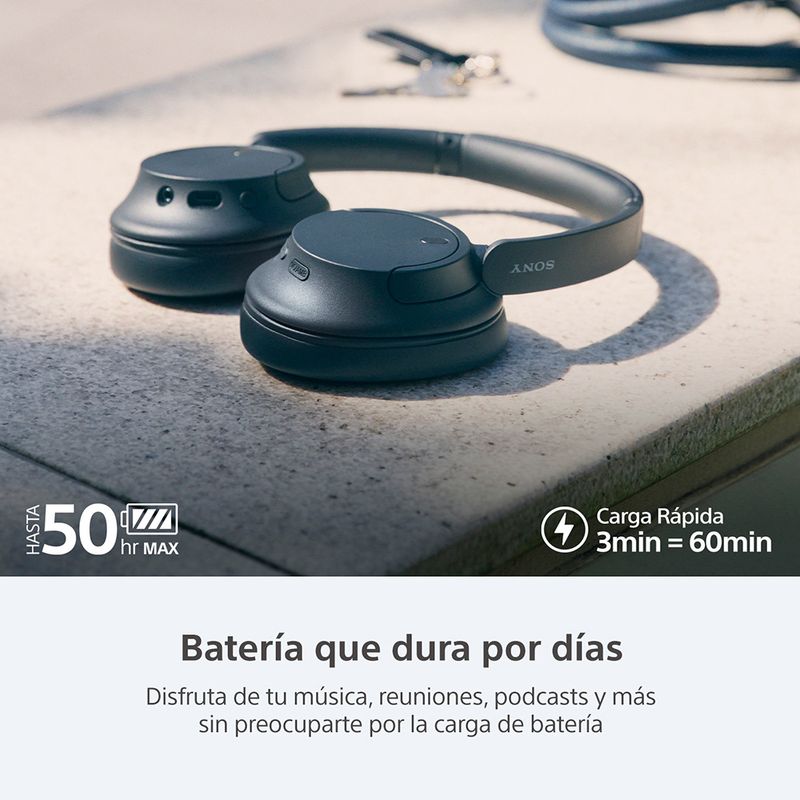 Sony WH-CH720NL Auriculares inalámbricos Bluetooth con cancelación de  ruido, micrófono integrado, hasta 35 horas de duración de la batería y  carga
